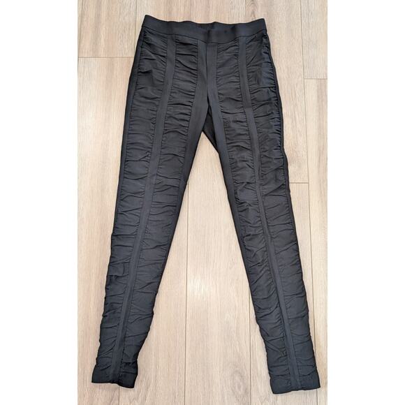 Womens Joseph Ribkoff Ruched Front Pull-On Dressy Slim Fit Pants Black Size 12 - Picture 1 of 5